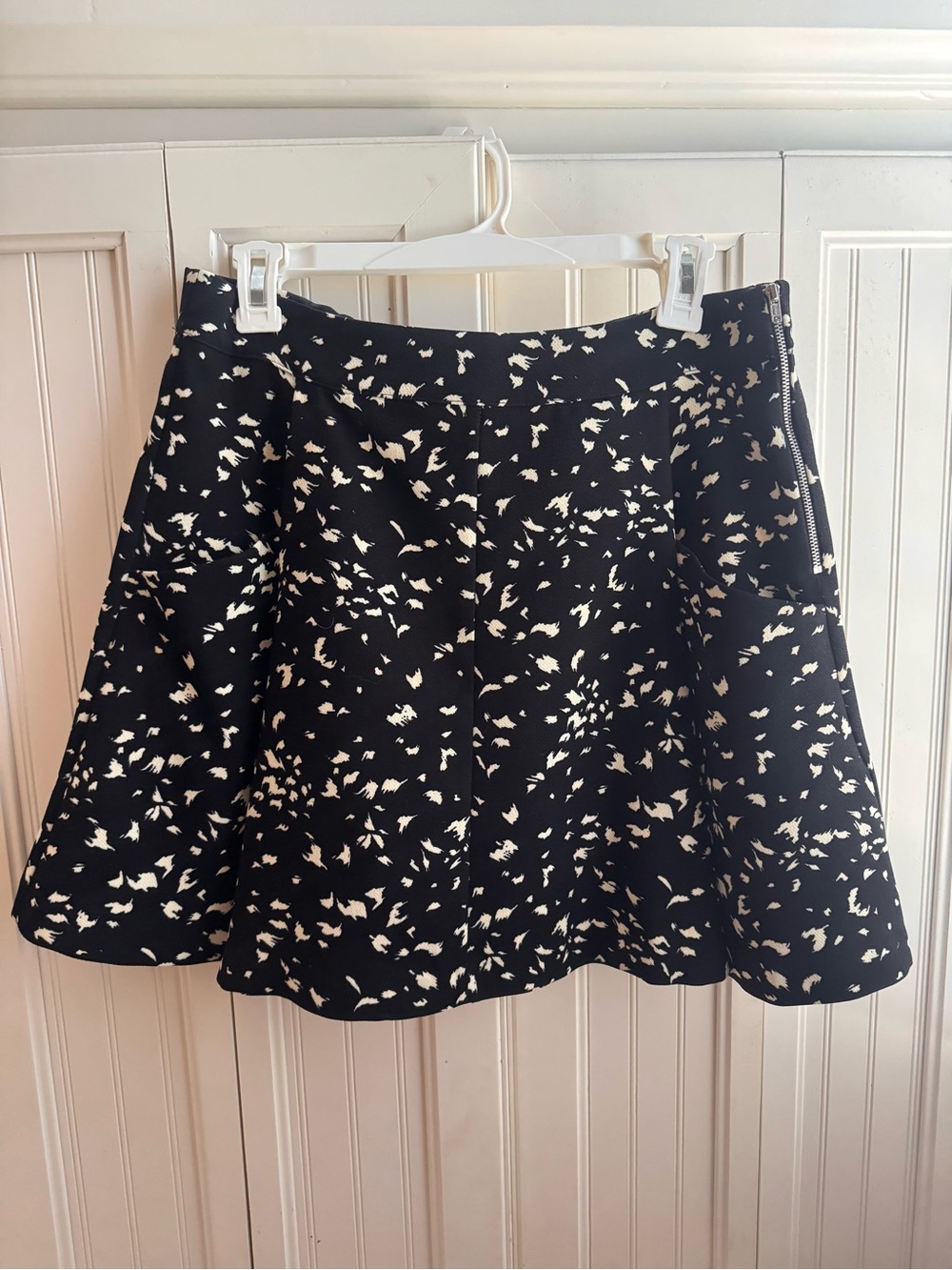Harlowe & Graham Black Dress with Cream Abstract Motif